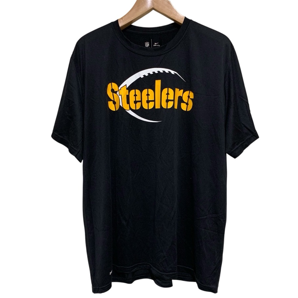 Nike Dri-Fit Men’s NFL Pittsburgh Steelers Short Sleeve T-Shirt Black Size XXL